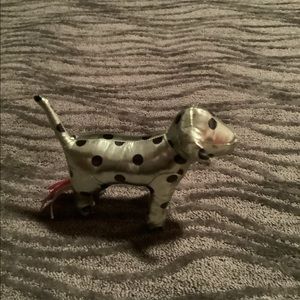 Pink stuffed mini dog